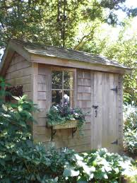Schuppen Mit Blumen Cottage Garten Gartenhaus Garten