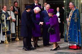 Februar 2017 gewinnt steinmeier die wahl zum zwölften bundespräsidenten der bundesrepublik deutschland. The Royal Family On Twitter The Queen Shakes Hands With The German President Frank Walter Steinmeier At The Service Held At Wabbey This Evening 100 Years After The Armistice Was Signed Armistice100 Https T Co Ogbxxznqwn