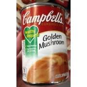 You saved campbell's® green bean casserole to your favorites. Campbell S Condensed Soup Healthy Request Golden Mushroom Calories Nutrition Analysis More Fooducate