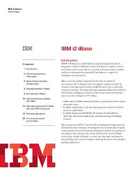 Ibm I2 Ibase