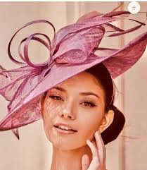 Ascot Ladies Race Day Occasion Bow and Feather Headpiece Hat Fascinator in  Mulberry but All Colours Available