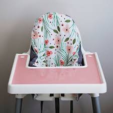 Ikea Antilop Highchair Cover Winter Floral Pine High Chair Cover For The Pyttig Cushion Pillow Slipcover Highchair Cover High Chair Pillow Slip Covers