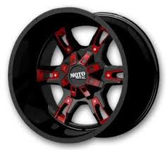 Black And Red Truck Rims 20 Inch Moto Metal Wheels Mo969 20x9 Satin Black W Red And Chrome Accents Low Offset Jeep Wheels Jeep Wheels And Tires Truck Rims