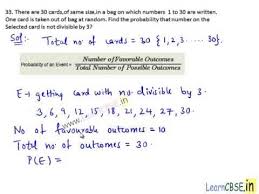 Free Rd Sharma Class 10 Solutions Probability Learn Cbse Solutions Probability Class