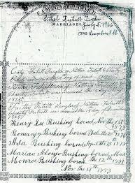 FUTRELL BIBLE RECORDS