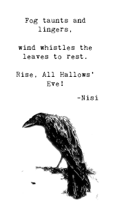 Happy Halloween Enjoy This Haiku I Wrote Last Year Nisipoesy Halloween Haiku Poetry Art Haiku Hallows Eve