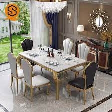 Shop formal dining tables and round dining tables made for dinner parties. Shinestone Modern Dining Table Artificial Stone Marble Top Table Dining China Dining Table Dining Table Marble Made In China Com