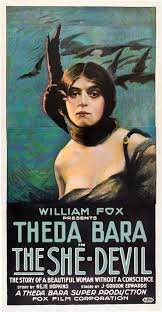 This blacklight poster provides a glowing psychedelic effect when viewed under a #vintage psychedelic houston black light poster boom demon devil man #70s. Movie Poster Of The Week The She Devil And The Posters Of Theda Bara On Notebook Mubi
