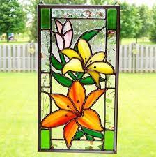 Chickadee stained glass art bird stained glass window hanging | etsy. 60 Window Glass Painting Designs For Beginners Glass Painting Patterns Glass Painting Designs Glass Flowers