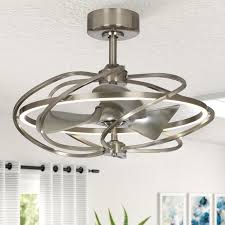 These enclosed ceiling fans are also called as safe ceiling fan or caged ceiling fan as it contains encased drum around the fan blade. Orren Ellis 27 Bucholz 3 Blade Led Caged Ceiling Fan With Remote Control Reviews Wayfair Ca