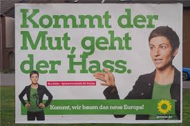 Die grünen gelten als liberale partei. Zehn Quadratmeter Wahlplakat Der Grunen In Lippramsdorf Muhevoll Abgeknibbelt