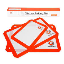 Genround Silicone Baking Mats Set Of 3 2 X Large Half Sheet 1 X Small Quarter Sheet Non Stick Silicone Baking Silicone Baking Sheet Silicone Baking Mat