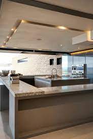 Modern kitchens with a large number of glossy surfaces always look beautiful and festive. Kitchen Kitchen Ceiling Design Home Decor Kitchen Kitchen Interior