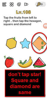 Bermain brain out bisa dibilang sangatlah seru. Brain Out Level 108 Solution Tap Fruits From Left To Right Puzzle Game Master