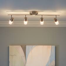 Wac lighting's aether 3.5 inch square color changing wall wash kit is a high. Pro Track Thurston Satin Nickel 4 Led Track Light Kit Pro Track Lighting Ceiling Fans Ceiling Lights