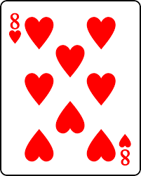 Often the front (face) and back of each card has a finish to make handling easier. File Playing Card Heart 8 Svg Wikimedia Commons