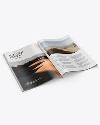 Opened Magazine Mockup In Stationery Mockups On Yellow Images Object Mockups In 2020 Magazine Mockup Stationery Mockup Mockup