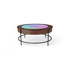 This coffee table rests on thick silver metal legs. Mt 36 Sisyphus Industries Sisyphus Industries