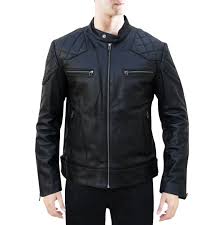 Details About Mens David Beckham Real Sheep Leather Jacket Black Biker Vintage Slim Fit S 3x Leather Jacket Jackets Biker Style