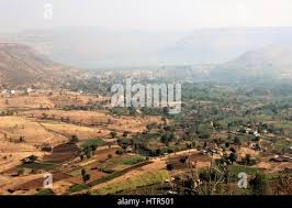 A hill fort with paddy fields in the ...