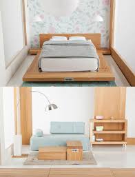 Furniture for dollhouse kitchens can also be adapted from some bedroom projects. Scoops Design News Modern Dollhouse Furniture Diy Dollhouse Furniture Miniature Dollhouse Furniture