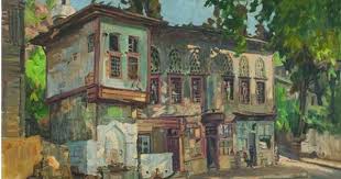 Hikmet Onat Kurucesme Deki Eski Ev Tuval Uzerine Yagliboya 54x75 Cm Resim Resim Sanati Resimler