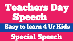 The teacher's day celebration is to appreciate and thanked the teachers for teaching the students. Teachers Day Speech In English Youtube