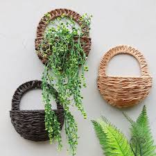 Maybe you would like to learn more about one of these? Wall Hanging Flower Basket Decoration Willow Strips Wall Hanging Flower Vase Home Decorative Craft Flower Pots Hanging Wall Planters Wall Mounted Planters