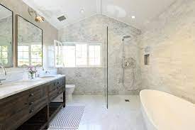 24/7 project support · 5 million reviews · just a call away L A Master Bathroom Remodel Transitional Bathroom Los Angeles By Lindsay Chambers Design Houzz