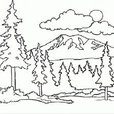 Gambar pemandangan untuk anak anak paud atau tk yang sedang belajar mewarnai atau menggambar. 15 Mewarnai Gambar Pemandangan Gunung Anak Tk Paud Dan Sd Marimewarnai Com