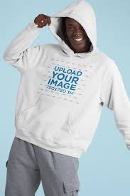 Placeit Mockup Of A Playful Man Wearing A Pullover Hoodie In 2020 Hoodies Pullover Hoodie How To Wear