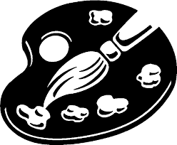 Rug Clipart Black And White Png Art Palette Clipart Black And White Paint Palette2 Png 721 593 Clip Art Borders Artist Palette Clip Art