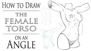 How To Draw The Female Body Torso And Hips Angled Pose Youtube Steve will go on to demonstrate the use of tone, value, and rendering to create simple forms with. how to draw the female body torso and hips angled pose