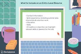 Entry Level Resume Examples And Writing Tips