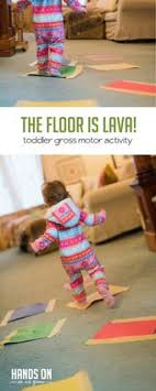 The Floor Is Lava Don T Step In The Lava The Floor Is Lava Gross Motor Activities Toddler Activities