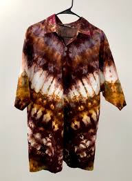 Black And Gold Tie Dye Fabric Xl Mens Gold And Brown Tie Dye Cotton Short Sleeve Shirt Button Up Shibori Shirt Multicolor Mens Dress Shirt Hand Dyed Tie Dye Cotton Tie Dye Mens Shirt Dress