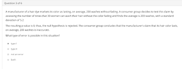 The color stripers although less damaging, they will still damage your hair more than the color reducer. Question 3 Of 6 A Manufacturer Of A Hair Dye Markets Chegg Com