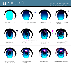 目イキング 夜和 1 ベースの色を塗ります 2 エアブラシでグラデーションを作る3 4 5 乗算で影 瞳孔を入れる6 瞳孔の下側に明るめの イラスト アートストリート art street by medibang 目イキング 絵画のチュートリアル 絵 目