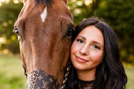 Alexis 2026 Pike Central Senior . Just a girl & her horse! It was joy  hanging out with Alexis & Dude! The golden hour & the fall colors starting  to peep through
