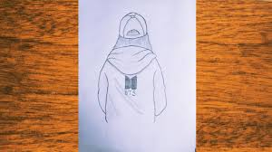 See more ideas about art reference poses, anatomy drawing, hoodie drawing. A Girl Wearing Bts Hoodie Drawing Pencil Art Youtube
