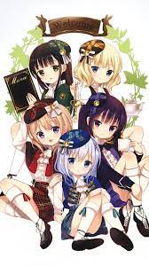 ご注文はうさぎですか 保登心愛 天々座理世 宇治松千夜 桐間紗路 香風智乃 iphone6 plus nhan vật anime co gai phim hoạt hinh manga anime