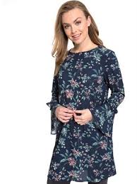 Cicek Desenli Kollari Volanli Krep Tunik Urun Kodu 8sj915z8 Lsj Ana Kumas 95 Polyester 5 Elastan Tunik Kadin Olmak Kadin