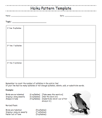 This Template Gives An Outline Of Writing A Haiku Poem As Well As An Example Of How To Manipulate Lines To Make Them Fit T Teaching Poetry Poetry Lessons Teaching Writing