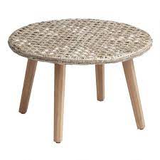 All Weather Wicker And Acacia Kandis Outdoor Coffee Table V1 In 2021 Outdoor Coffee Tables Coffee Table Modern Outdoor Furniture