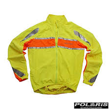 Polaris Rbs High Viz Cycling Jacket Yellow Orange X Large