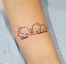 New Tattoo Elephant Family Simple 61 Ideas Cute Elephant Tattoo Tattoos For Daughters Mini Tattoos