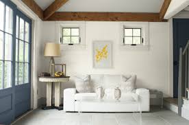 Blue & white living room. Living Room Color Ideas Inspiration Benjamin Moore Best White Paint White Paint Colors Accent Walls In Living Room