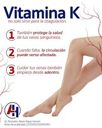 Dr. Brandon Alexis Rojas Hervert | 🩸 La vitamina K juega un papel clave en la  coagulación de la sangre y en la salud de tus vasos sanguíneos. Un adecuado  aporte ayuda