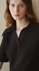 Subtle in texture, distinct in form — the Becca Polo Top features fine  pointelle knit and a structured sailor collar. Now available online and  in-store.