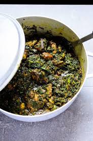 Afang Soup A Green Leafy Nigerian Vegetable Soup Recipe African Recipes Nigerian Food African Food Nigeria Food